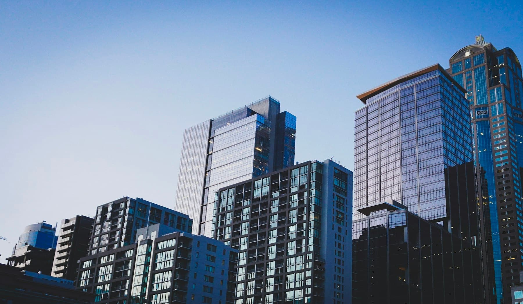 Immeubles de bureaux d'un quartier d'affaires